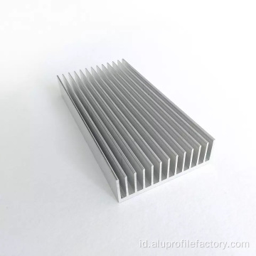 Profil radiator aluminium yang diekstrusi untuk mesin